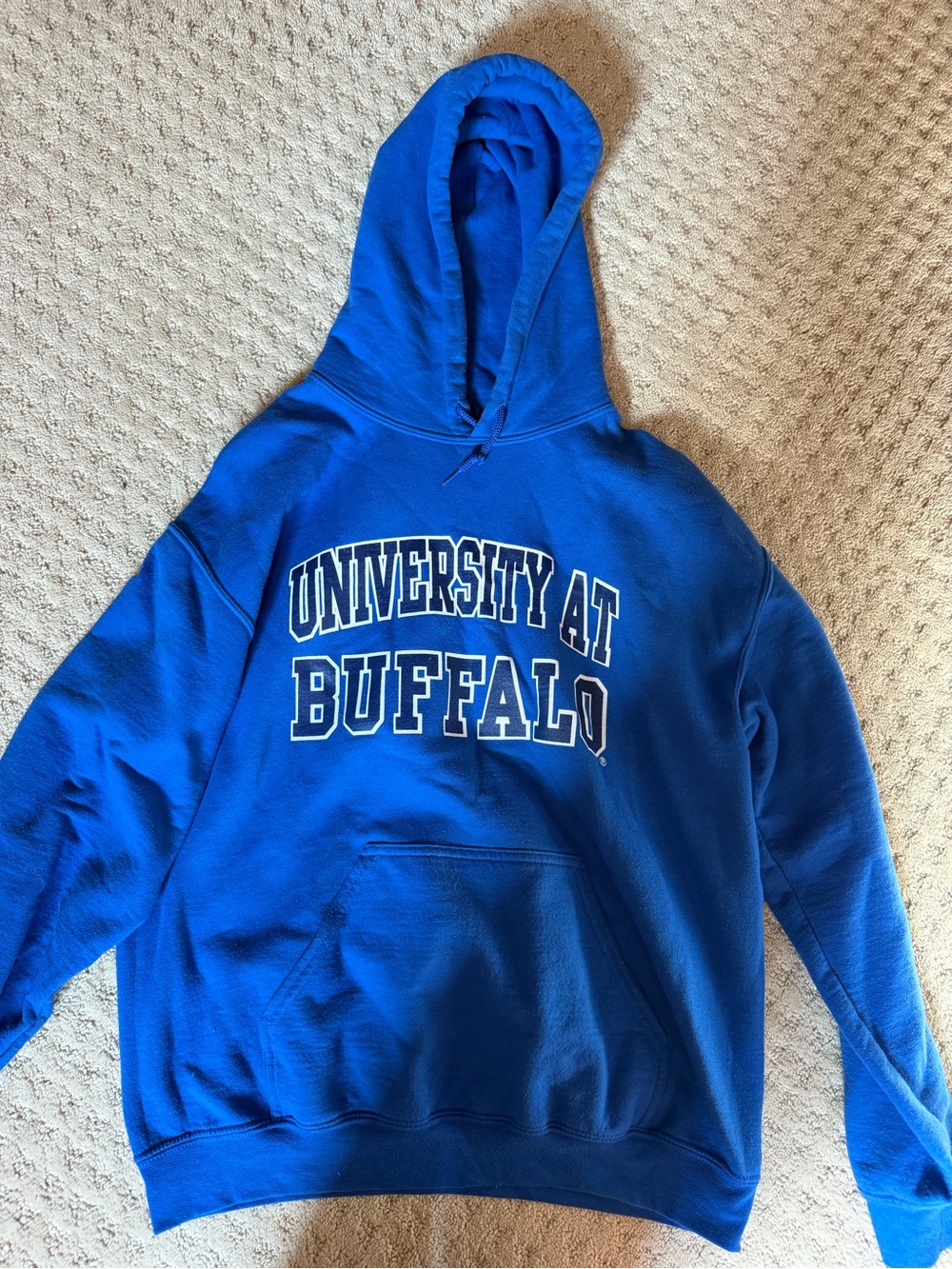Gildan Royal Blue University at Buffalo Crewneck Hoodie